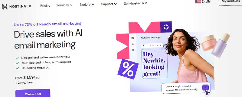 Hostinger Email Marketing (Reach) featured image