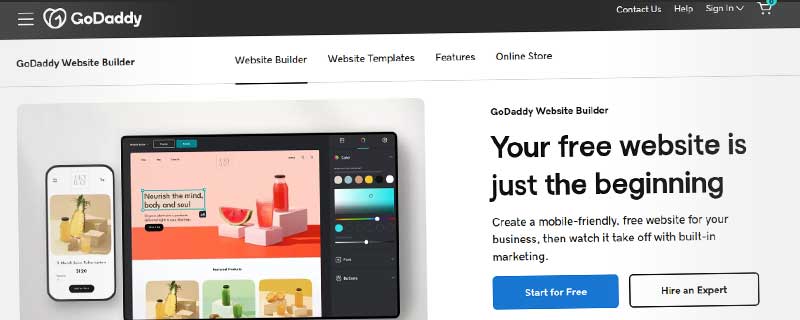 GoDaddy Website Builder featured image