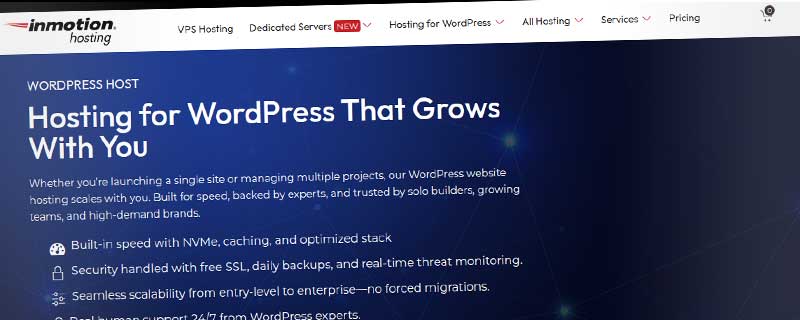 InMotion WordPress Hosting featured image
